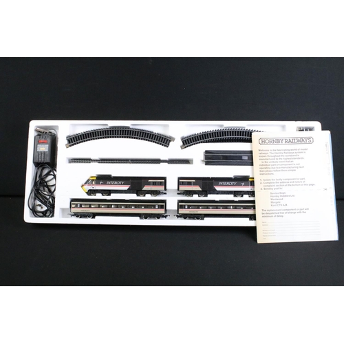 80 - Two boxed OO gauge electric train sets to include Hornby R695 High Speed Train and Lima 104400S 29 s... 