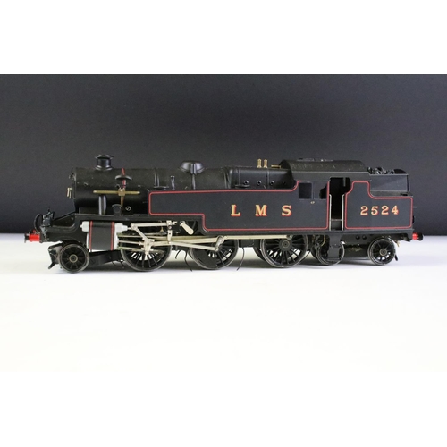 87 - Boxed Ace Trains O Gauge 3 cyl LMS 2524 2-6-4 Tank Locomotive gross lined black