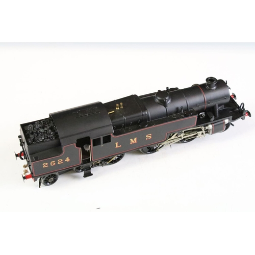 87 - Boxed Ace Trains O Gauge 3 cyl LMS 2524 2-6-4 Tank Locomotive gross lined black