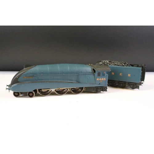 88 - Boxed Ellis Clark Trains O gauge Gresley A4 LNER Garter Blue Kingfisher 4486 locomotive, note from v... 