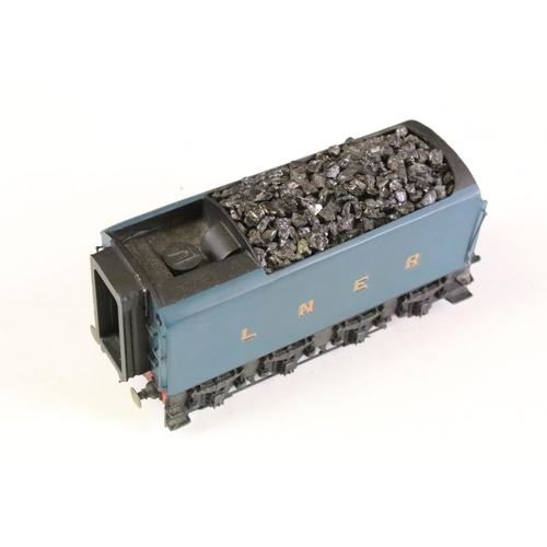 88 - Boxed Ellis Clark Trains O gauge Gresley A4 LNER Garter Blue Kingfisher 4486 locomotive, note from v... 