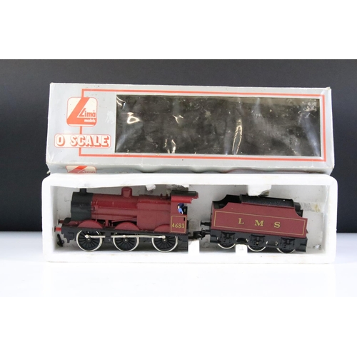 90 - Five Lima O gauge locomotives contained within Lima boxes, all locomotives show fault such as loose ... 