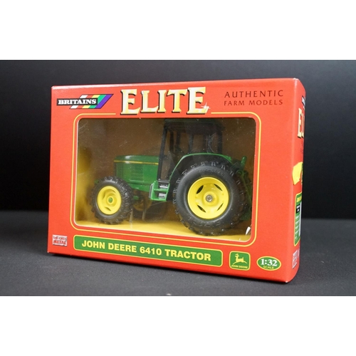 102 - Collection of seven boxed Britains farming tractor diecast models to include Steyr 6135 Profi Tracto... 