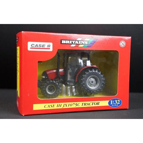 102 - Collection of seven boxed Britains farming tractor diecast models to include Steyr 6135 Profi Tracto... 