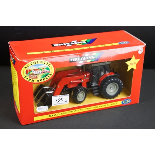 104 - Collection of four boxed Britains farming tractor diecast models to include International IH 956XL T... 