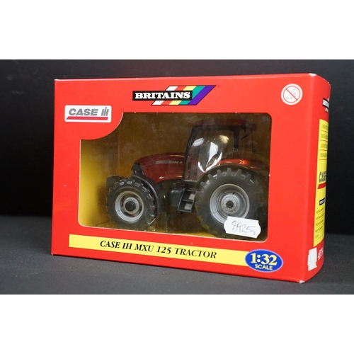 105 - Collection of seven boxed Britains farming tractor diecast models to include Ford FW 60 Tractor, Ste... 