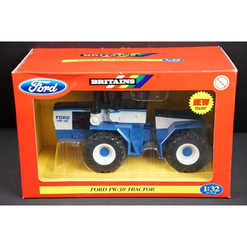 105 - Collection of seven boxed Britains farming tractor diecast models to include Ford FW 60 Tractor, Ste... 