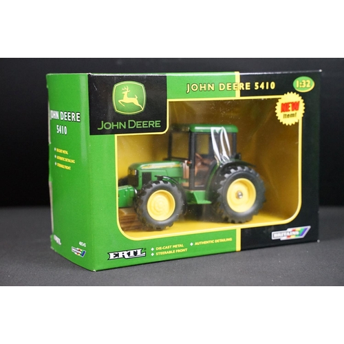 106 - Collection of six boxed Britains ERTL John Deere farming tractor diecast models to include 7820 Trac... 