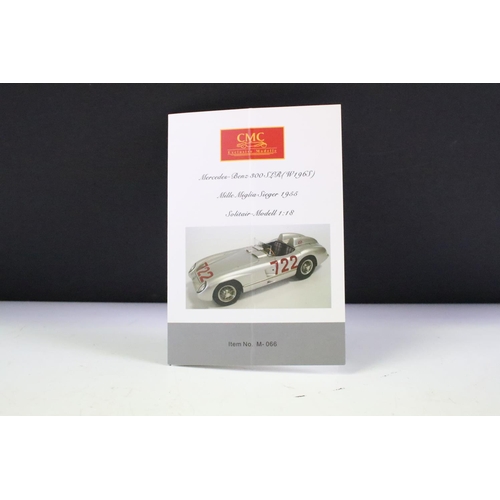 112 - Boxed CMC Exclusive Modelle 1/18 M-066 Mercedes Benz 300 SLR (W196S) Mille Miglia Sieger 1955 diecas... 