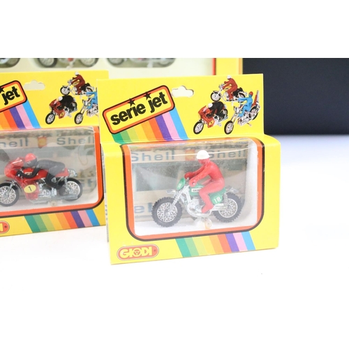 118 - Boxed Giodi Serie Jet 73124 six motorbike set (complete) plus 5 x boxed Giodi Serie Jet motorbikes t... 