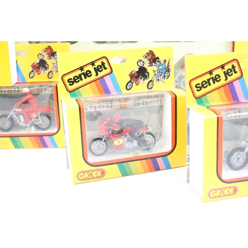 118 - Boxed Giodi Serie Jet 73124 six motorbike set (complete) plus 5 x boxed Giodi Serie Jet motorbikes t... 