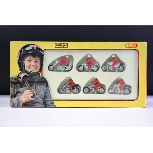 118 - Boxed Giodi Serie Jet 73124 six motorbike set (complete) plus 5 x boxed Giodi Serie Jet motorbikes t... 