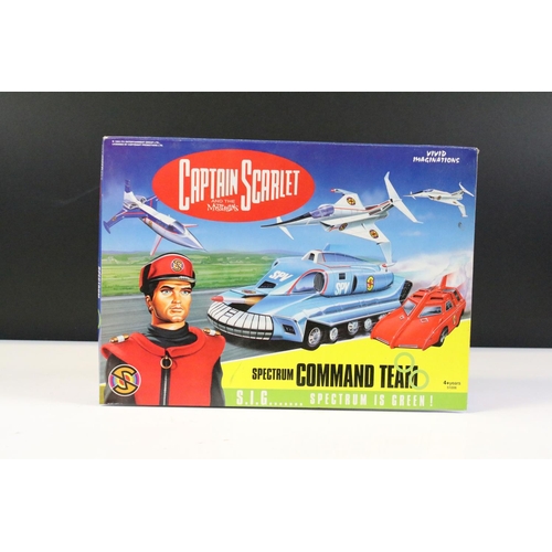 121A - Gerry Anderson - A boxed Vivid Imaginations 51006 Captain Scarlet Spectrum Command Team diecast mult... 