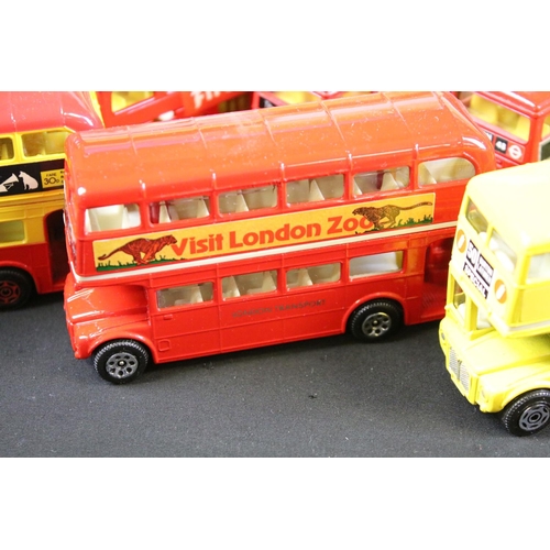 125 - Around 60 diecast models buses to include Corgi, Matchbox Super Kings and Dinky examples, diecast ge... 