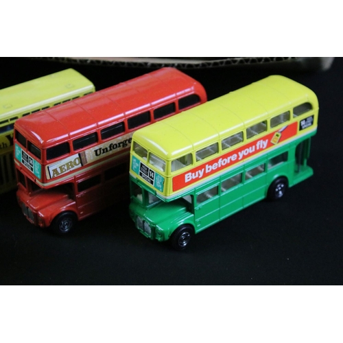 125 - Around 60 diecast models buses to include Corgi, Matchbox Super Kings and Dinky examples, diecast ge... 