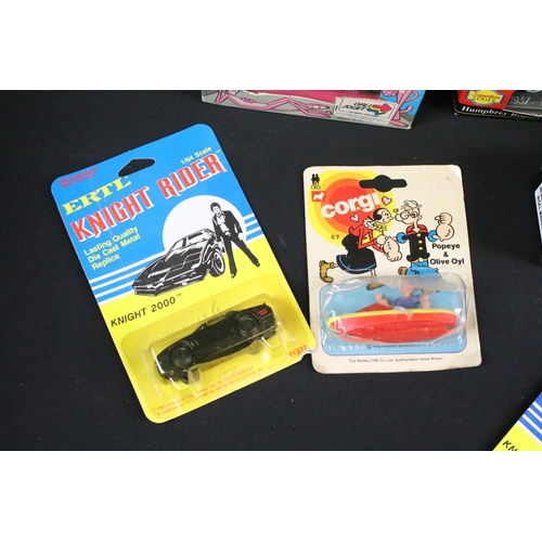 126 - 18 Boxed / carded diecast models to include ERTL 1/25 Knight Rider Knight 2000, 2 x ERTL 1/64 Knight... 