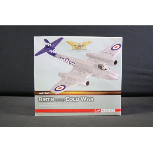 127 - Five boxed Corgi The Aviation Archive diecast models to include 4 x 1/72 scale (AA39806 Panavia Torn... 