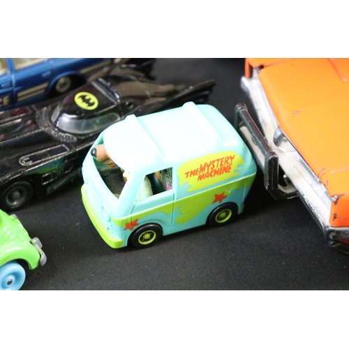 130 - Over 90 TV related diecast & plastic models to include ERTL, Corgi, Matchbox & Polistil examples, di... 