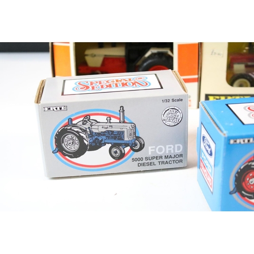 152 - Ten boxed farming tractor related diecast models to include 7 x ERTL models featuring Case David Bro... 