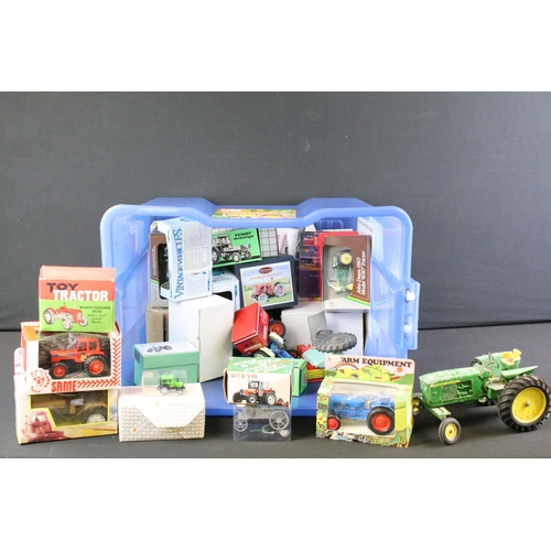 155 - Collection of various boxed farming and tractor related diecast models to include Lone Star Farmers ... 