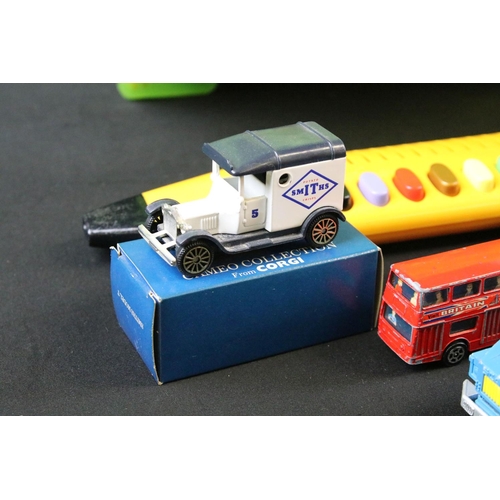 156 - Around 35 diecast models to include Corgi, Dinky, Matchbox, Welly & Majorette examples, featuring Ma... 