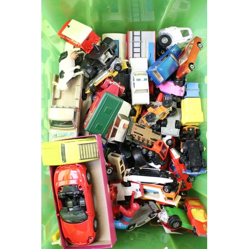 156 - Around 35 diecast models to include Corgi, Dinky, Matchbox, Welly & Majorette examples, featuring Ma... 