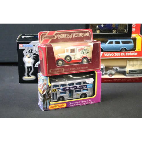 158 - Collection of diecast models to include 8 x boxed models (Dinky 122 Volvo 265 DL Estate, Corgi James... 