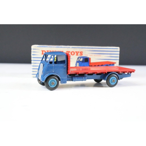 159 - Four boxed Dinky diecast models to include 932 Comet Wagon with hinged tailboard in two tone blue (b... 