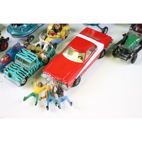 161 - Collection of 26 mid 20th C onwards TV related play worn diecast models to include Dinky, Corgi, Mat... 