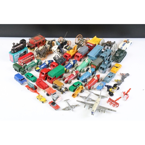 162 - Quantity of mid 20th C diecast & plastic models to include Dinky, Britains, Triang etc featuring 8 x... 