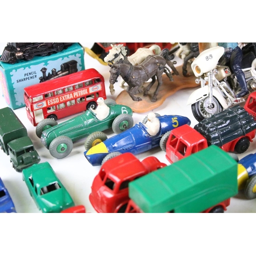 162 - Quantity of mid 20th C diecast & plastic models to include Dinky, Britains, Triang etc featuring 8 x... 