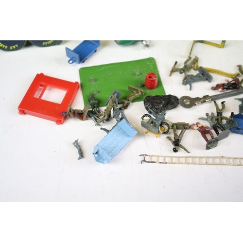 163 - Collection of mid 20th C play worn diecast models to include Corgi, Dinky and Matchbox examples feat... 