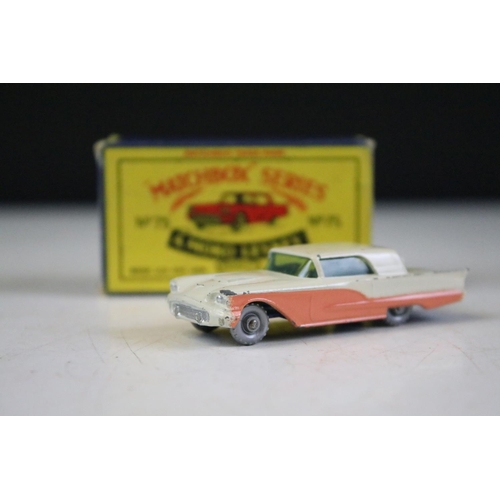 164 - 16 Boxed Matchbox Moko Lesney 75 Series diecast models to include 75 Thunderbird, 74 Mobile Canteen,... 