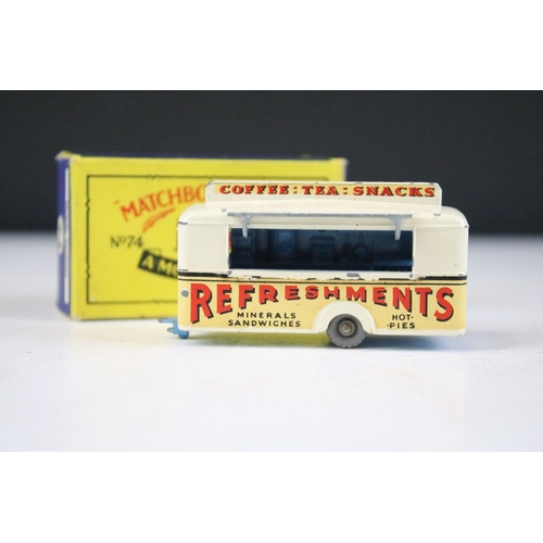 164 - 16 Boxed Matchbox Moko Lesney 75 Series diecast models to include 75 Thunderbird, 74 Mobile Canteen,... 