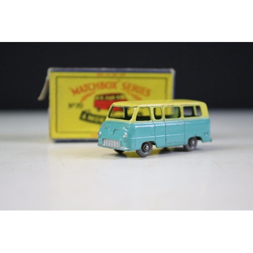 164 - 16 Boxed Matchbox Moko Lesney 75 Series diecast models to include 75 Thunderbird, 74 Mobile Canteen,... 