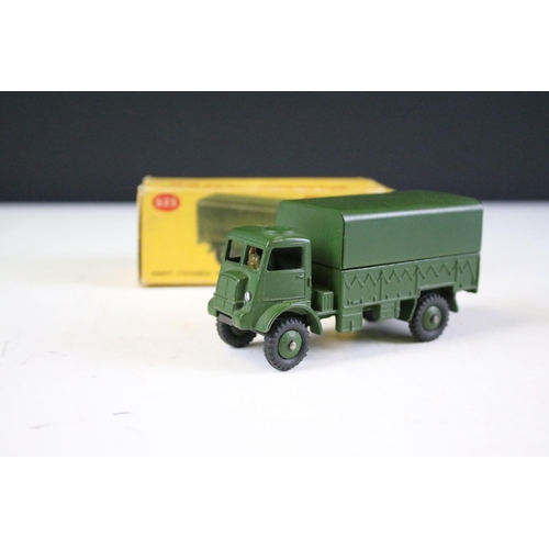 165 - Three boxed Dinky military diecast models to include 660 Tank Transporter, 651 Centurion Tank and 62... 