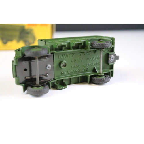 165 - Three boxed Dinky military diecast models to include 660 Tank Transporter, 651 Centurion Tank and 62... 