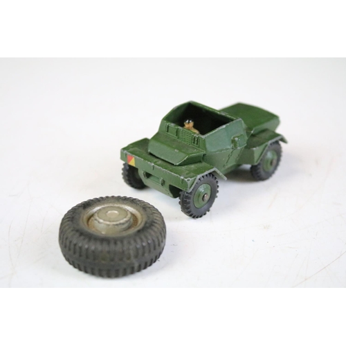 165 - Three boxed Dinky military diecast models to include 660 Tank Transporter, 651 Centurion Tank and 62... 