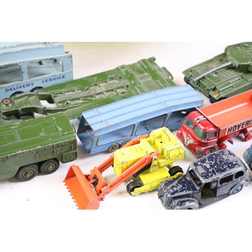 171 - Around 25 play worn diecast models to include examples from mainly Dinky, Corgi and Matchbox featuri... 