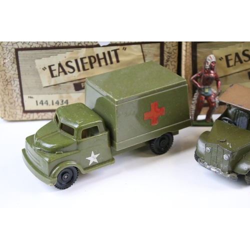 264 - Large collection of metal figures, vehicles and accessories to include Wild West and various militar... 