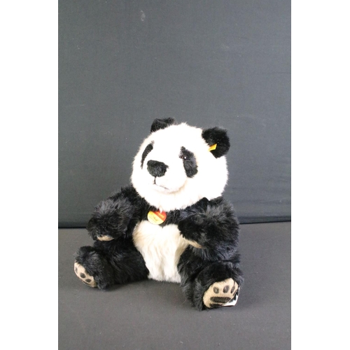 275 - Five Steiff Panda bear soft toys to include Manschli (064258 - with tags), Panda Ted (010620 - with ... 