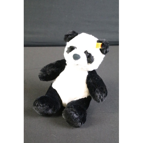 275 - Five Steiff Panda bear soft toys to include Manschli (064258 - with tags), Panda Ted (010620 - with ... 