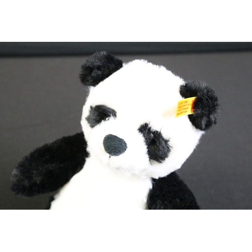 275 - Five Steiff Panda bear soft toys to include Manschli (064258 - with tags), Panda Ted (010620 - with ... 