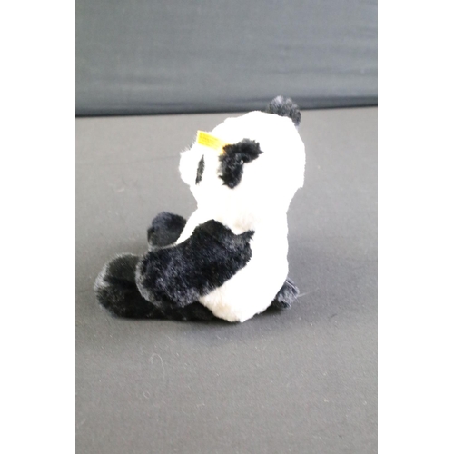 275 - Five Steiff Panda bear soft toys to include Manschli (064258 - with tags), Panda Ted (010620 - with ... 