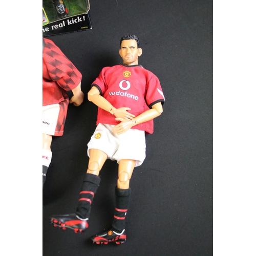 303A - Collection of four boxed Kick-O-Mania football figures to include 3 x Arsenal players featuring Fred... 