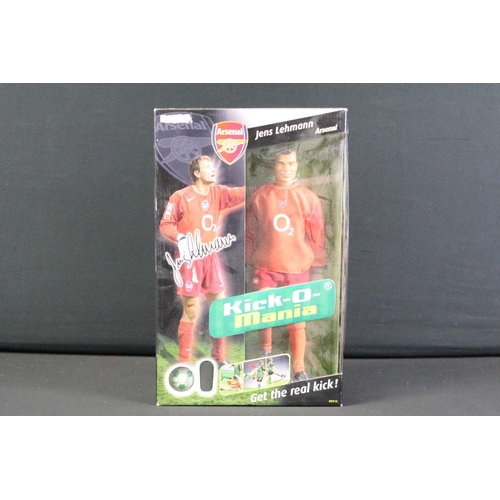 303A - Collection of four boxed Kick-O-Mania football figures to include 3 x Arsenal players featuring Fred... 