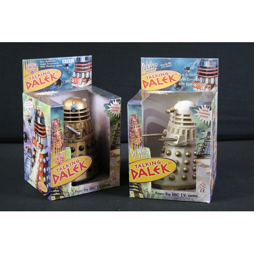 310 - Doctor Who - Five boxed Product Enterprise Doctor Who Talking Dalek battery operated toys, plus a Da... 