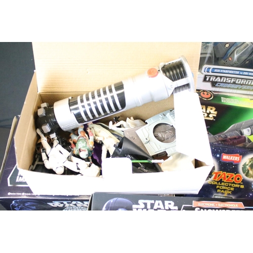 319 - Star Wars - Collection of figures, sets and collectibles to include 7 x boxed vehicle/figure sets (A... 