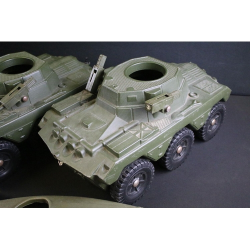 320 - Two boxed Strike Force military vehicles to include Patrol Vehicle & Battle Tank, together with 3 x ... 