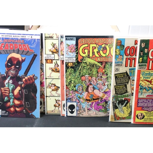 333 - Large collection of Marvel comics to include Groo The Wanderer 7-8, 10, 13-15, 19-28, 30-36, 40, 42-... 